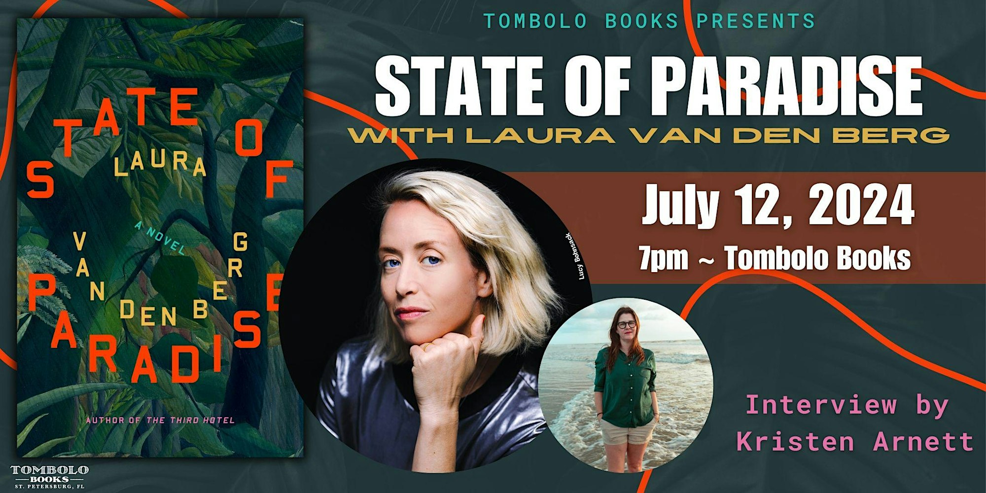 State of Paradise: An Evening with Laura van den Berg - Coffee Time ...